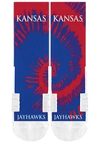 Kansas Jayhawks Strideline Tie Dye Mens Crew Socks