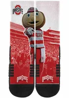 Ohio State Buckeyes Strideline Mascot Design Mens Crew Socks