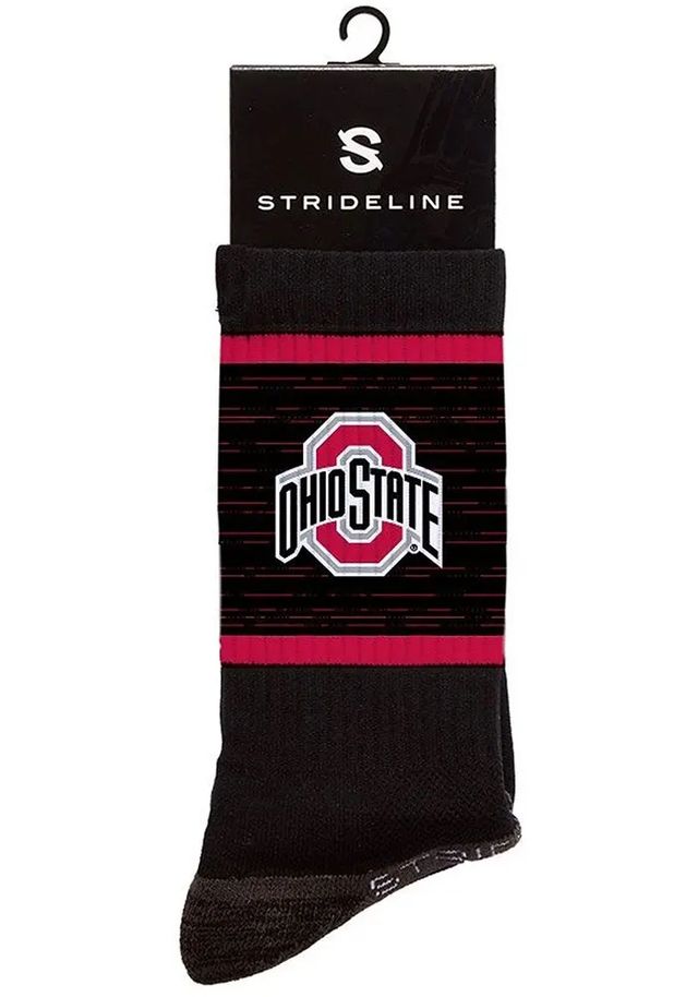 Ohio State Buckeyes Strideline Team Logo Mens Crew Socks