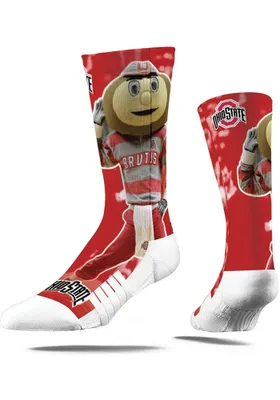 Ohio State Buckeyes Strideline Go Bucks Mens Crew Socks