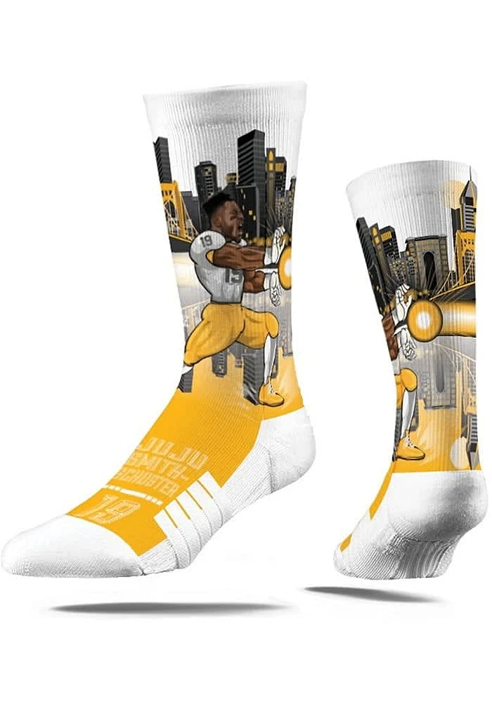 JuJu Smith-Schuster Pittsburgh Steelers Super Hero Mens Crew Socks