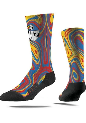 Sporting Kansas City Strideline Wiz Premium Oil Slick Mens Crew Socks