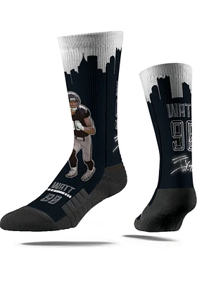 TJ Watt Pittsburgh Steelers Hometown Hero Mens Crew Socks