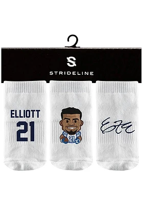 Ezekiel Elliott  Strideline Dallas Cowboys 3PK Set Baby Quarter Socks