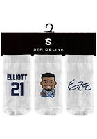 Ezekiel Elliott  Strideline Dallas Cowboys 3PK Set Baby Quarter Socks