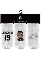 JuJu Smith-Schuster  Strideline Pittsburgh Steelers 3PK Baby Quarter Socks