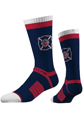 Chicago Fire Strideline Primary Logo Mens Crew Socks