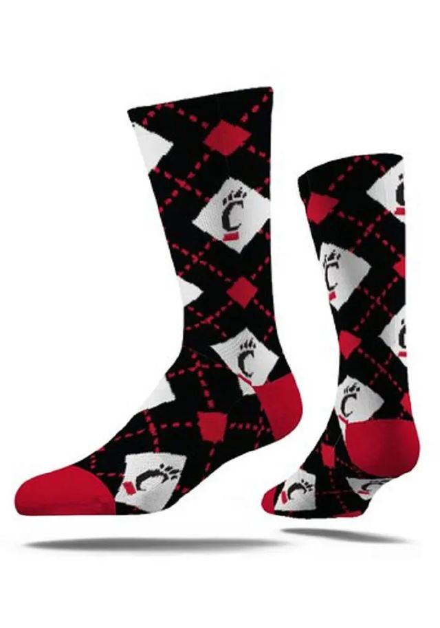 Cincinnati Bearcats Strideline Step and Repeat Mens Crew Socks