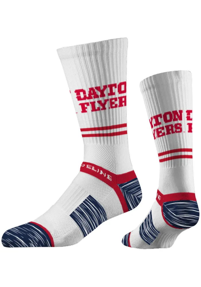 Dayton Flyers Strideline Main Logo Mens Crew Socks