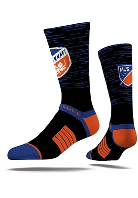 FC Cincinnati Strideline Colorblock Mens Crew Socks