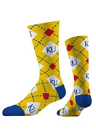 Kansas Jayhawks Strideline Step and Repeat Mens Crew Socks