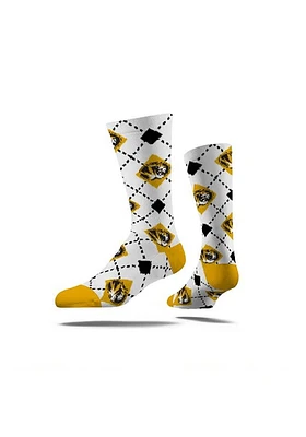 Missouri Tigers Strideline Step and Repeat Mens Crew Socks