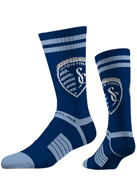 Sporting Kansas City Strideline Fashion Logo Design Mens Crew Socks