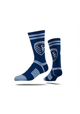 Sporting Kansas City Strideline Primary Logo Mens Crew Socks