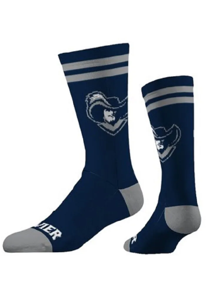 Xavier Musketeers Strideline Fashion Logo Mens Crew Socks