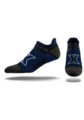 Strideline Xavier Musketeers Primary Logo Mens No Show Socks