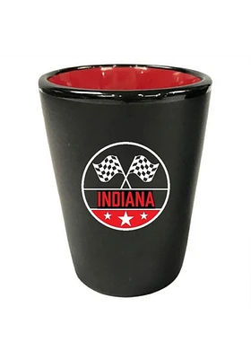 Indiana Race Flag Matte Shot Glass