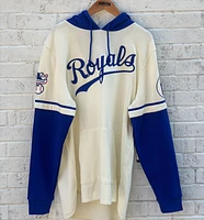 47 Kansas City Royals Mens Ivory Trifecta Shortstop Fashion Hood