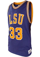 Shaquille O'Neal  Original Retro Brand LSU Tigers Purple College Classic Name and Number Jersey