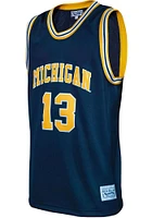 Moritz Wagner  Original Retro Brand Michigan Wolverines Blue College Classic Name and Number Jerse..