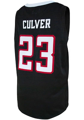 Jarrett Culver  Original Retro Brand Texas Tech Red Raiders Black College Classic Name and Number..