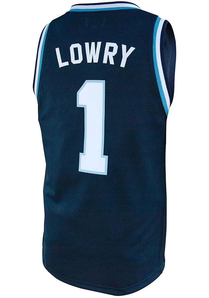 Kyle Lowry Original Retro Brand Villanova Wildcats Navy Blue College Classic Name and Number Jers..