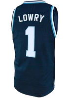 Kyle Lowry  Original Retro Brand Villanova Wildcats Navy Blue College Classic Name and Number Jers..