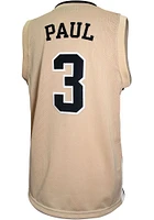 Chris Paul  Original Retro Brand Wake Forest Demon Deacons Gold College Classic Name and Number Je..