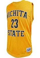 Fred VanVleet  Original Retro Brand Wichita State Shockers Gold College Classic Name and Number Je..