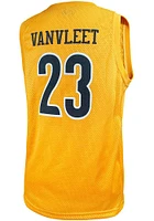 Fred VanVleet  Original Retro Brand Wichita State Shockers Gold College Classic Name and Number Je..