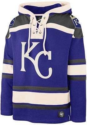 47 Kansas City Royals Mens Blue Superior Lacer Fashion Hood