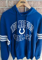 47 Indianapolis Colts Mens Blue SLEEVE STRIPE Fashion Hood
