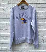 47 Kansas Jayhawks Mens Grey Headline Long Sleeve Fashion Sweatshirt