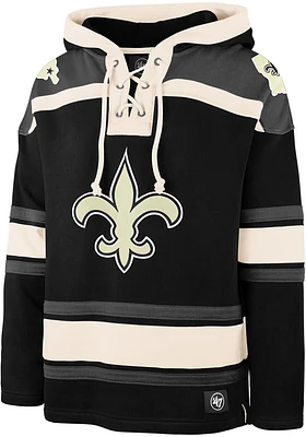 47 New Orleans Saints Mens Black LACER Fashion Hood