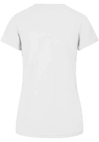 47 Pittsburgh Steelers Womens White Knockaround Splitter Scoop T-Shirt