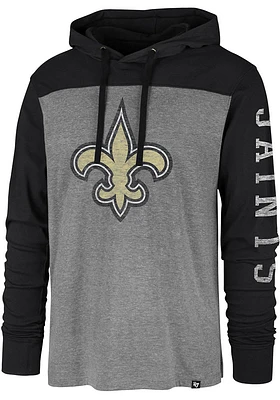 47 New Orleans Saints Mens Grey Franklin Wooster Fashion Hood