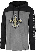 47 New Orleans Saints Mens Grey Franklin Wooster Fashion Hood