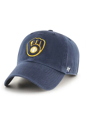 47 Milwaukee Brewers Clean Up Design Adjustable Hat - Navy Blue