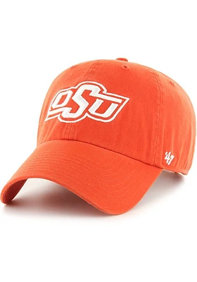 47 Oklahoma State Cowboys Logo Clean Up Adjustable Hat - Orange