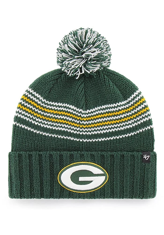 47 Green Bay Packers Green Addison Cuff Womens Knit Hat