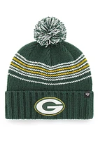 47 Green Bay Packers Green Addison Cuff Womens Knit Hat