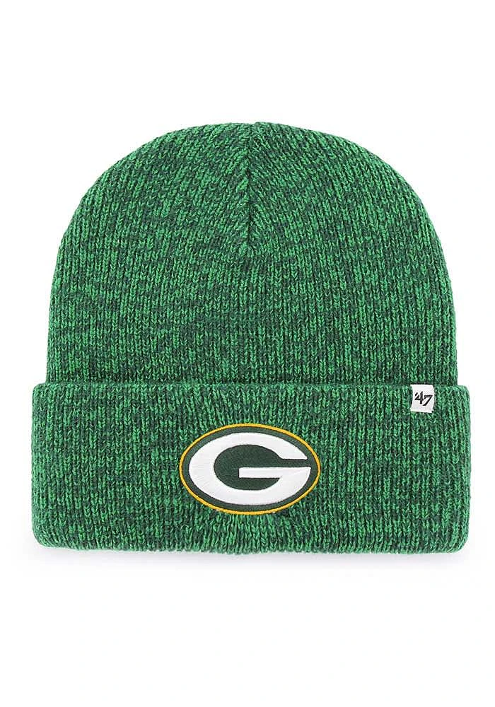 47 Green Bay Packers Green Brain Freeze Cuff Design Mens Knit Hat