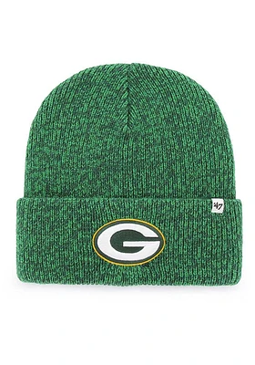 47 Green Bay Packers Green Brain Freeze Cuff Design Mens Knit Hat