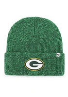 47 Green Bay Packers Green Brain Freeze Cuff Design Mens Knit Hat