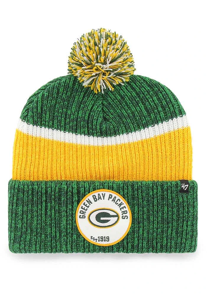 47 Green Bay Packers Green Holcomb Cuff Mens Knit Hat