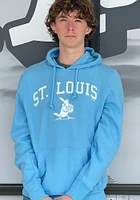 47 St Louis Cardinals Mens Light Blue ARCH GAME HEADLINE Long Sleeve Hoodie
