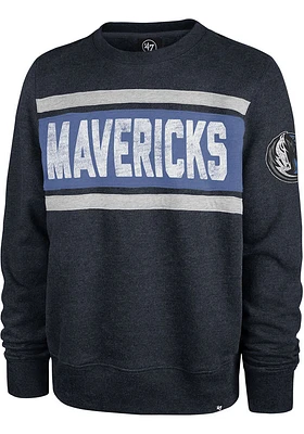 47 Dallas Mavericks Mens Blue Bypass Tribeca Long Sleeve Fashion Sweatshirt