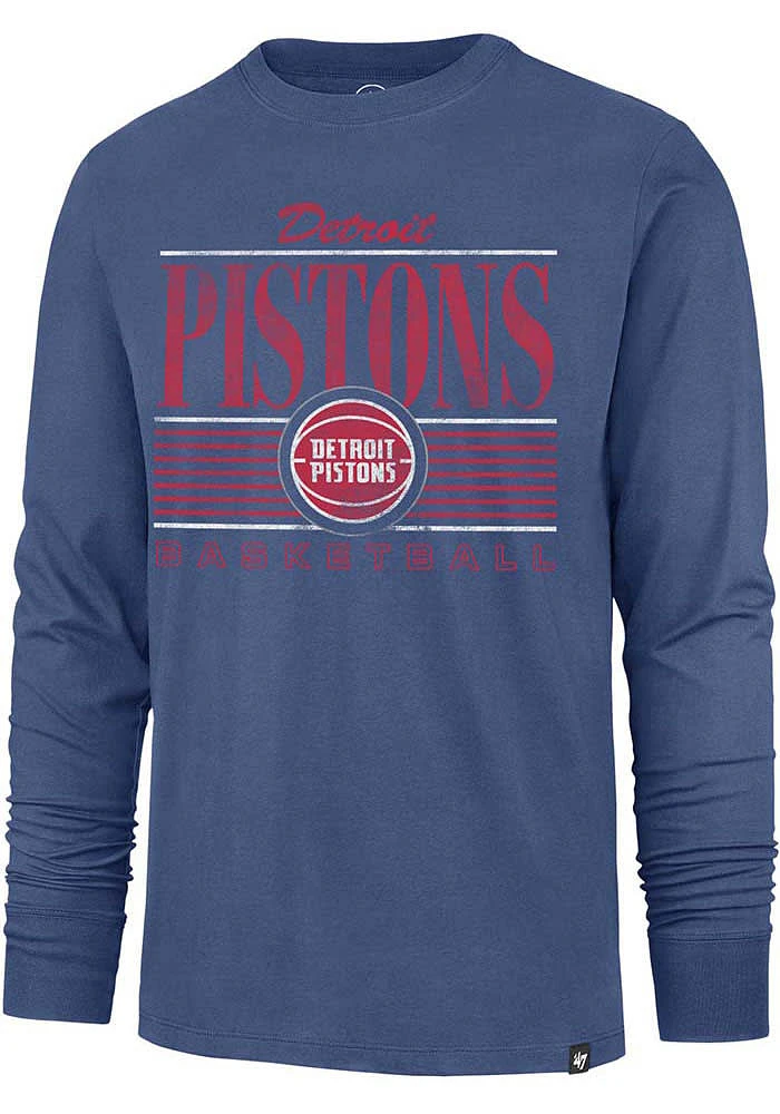 47 Detroit Pistons Blue Remix Long Sleeve Fashion T Shirt