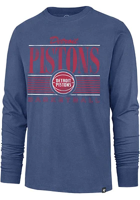 47 Detroit Pistons Blue Remix Long Sleeve Fashion T Shirt
