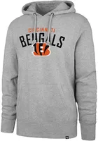 47 Cincinnati Bengals Mens Grey Outrush Headline Long Sleeve Hoodie